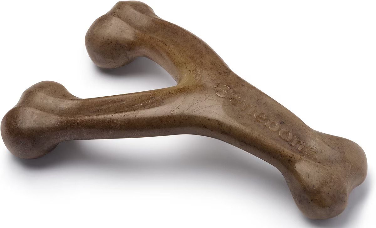 Benebone-Bacon-Flavor-Wishbone-Tough-Dog-Chew-Toy