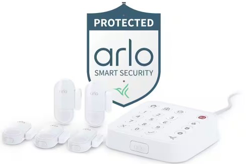 Arlo Home Security System with Wired Keypad Sensor Hub and 5 Sensors