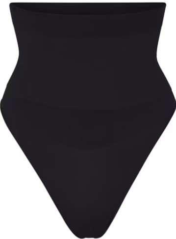 Core Control High Waisted Thong – Onyx