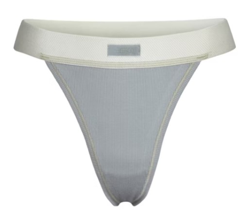 Cotton Rib Thong – Mineral