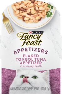 Fancy Feast Appetizers Grain-Free Flaked Tongol Tuna Appetizer in Savory Broth Wet Cat Food
