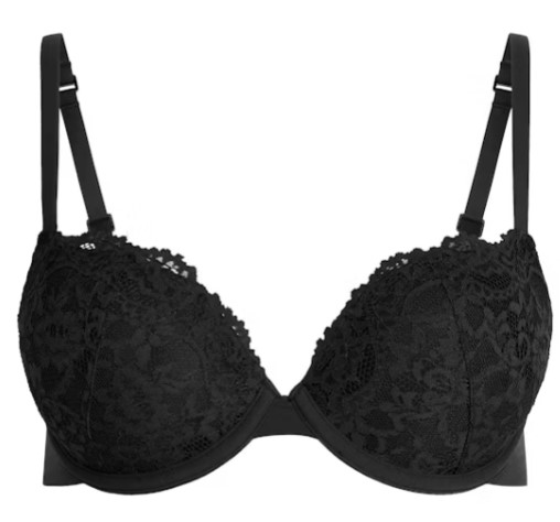 Fits Everybody Lace Push-Up Bra – Onyx