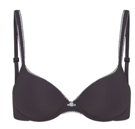 Fits Everybody Picot Push-Up Bra (Ash Contrast)
