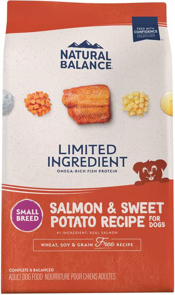 Natural Balance Limited Ingredient Grain-Free Salmon & Sweet Potato Small Breed Bites Recipe Dry Dog Food