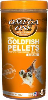 Omega One Small Sinking Goldfish Pellets Fish Food