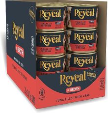 Reveal Natural Grain-Free Tuna with Crab in Broth Flavored Wet Cat Food