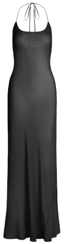 Sheer Cover-ups Long Halter Dress