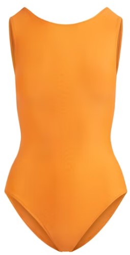 Signature Swim High Neck One Piece – Tangerine