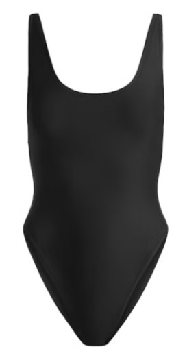 Signature Swim Scoop Neck One Piece – Onyx