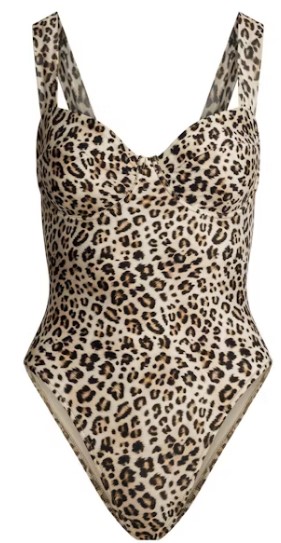 Signature Swim Underwire One Piece – Champagne Leopard Print