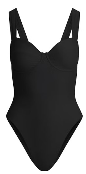 Signature Swim Underwire One Piece – Onyx