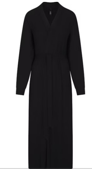 Soft Lounge Long Robe – Onyx