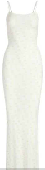 Soft Lounge Long Slip Dress – Marble Garden Print