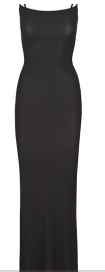 Soft Lounge Long Slip Dress – Onyx