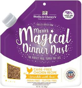 Stella & Chewys Marie’s Magical Dinner Dust Cage Free Chicken Recipe Freeze-Dried Raw Cat Food Topper