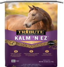 Tribute Equine Nutrition Kalm N' EZ Pellet Low-NSC, Molasses-Free Horse Feed