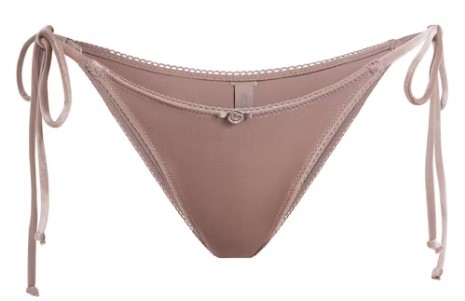 Velvet Swim Cheeky Tie Bikini Bottom – Umber