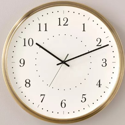 20-34-brass-analog-circular-wall-clock-hearth-38-hand-8482-with-magnolia