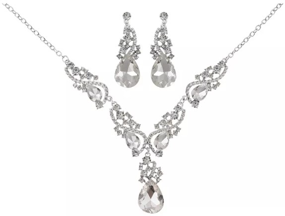 14k-gold-dipped-cubic-zirconia-cross-on-chain-and-crystal-stretch-bracelet-set-2pc-gold-white