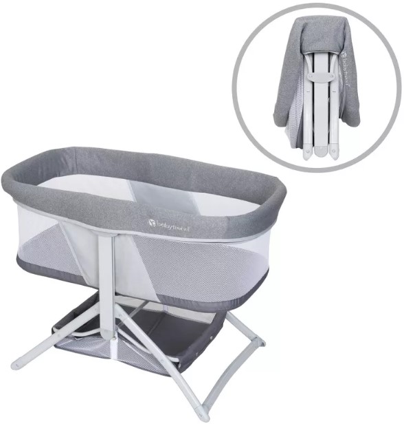 baby-trend-quick-fold-2-in-1-rocking-portable-bassinet-shadow-stone-gray