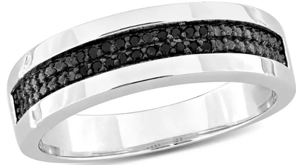 everly-jewelry-sterling-silver-1-10ct-tdw-black-diamond-men-s-double-row-anniversary-band