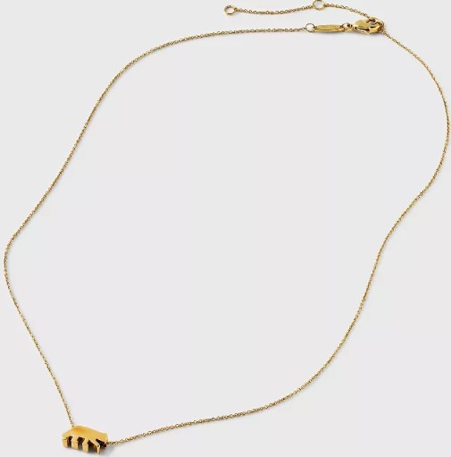 tiny-tags-14k-gold-ion-plated-mama-bear-chain-necklace-gold