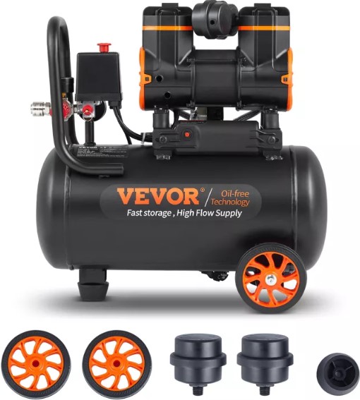 vevor-4-8-gallon-air-compressor-1-2hp-2-2-cfm-90psi-oil-free-air-compressor-tank-max-116psi-pressure