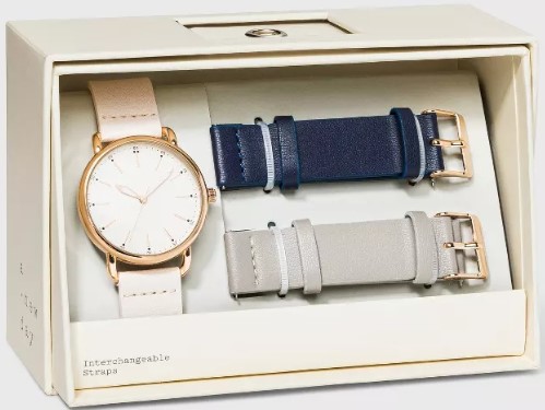 women-39-s-strap-watch-with-changeable-straps-a-new-day-8482-beige-navy-gray